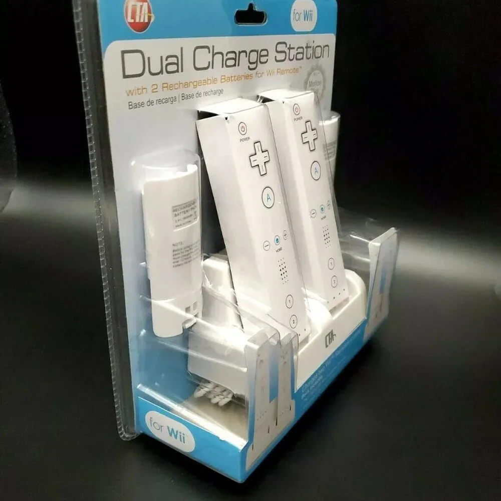 Nintendo Wii Dual Charging Station CTA Controller Docks